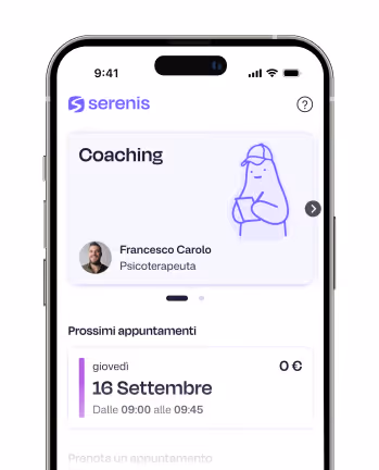 App Serenis: gestione delle sedute con il mental coach tennis